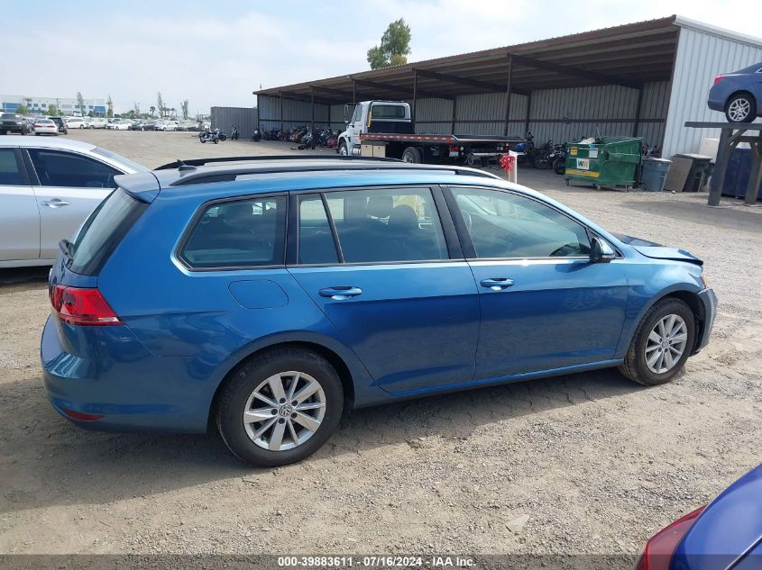 2017 Volkswagen Golf Sportwagen S/Se/Sel VIN: 3VWC17AU8HM509442 Lot: 39883611