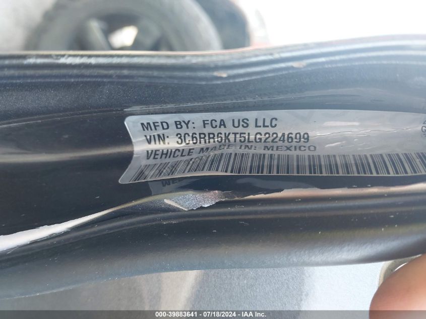 2020 Ram 1500 Classic Tradesman/Express VIN: 3C6RR6KT5LG224699 Lot: 39883641