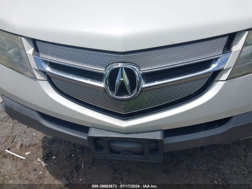 2007 Acura Mdx Technology Package VIN: 2HNYD28387H505382 Lot: 39883673