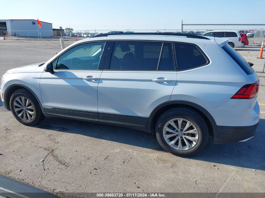 2018 Volkswagen Tiguan 2.0T S VIN: 3VV1B7AX8JM017762 Lot: 39883720