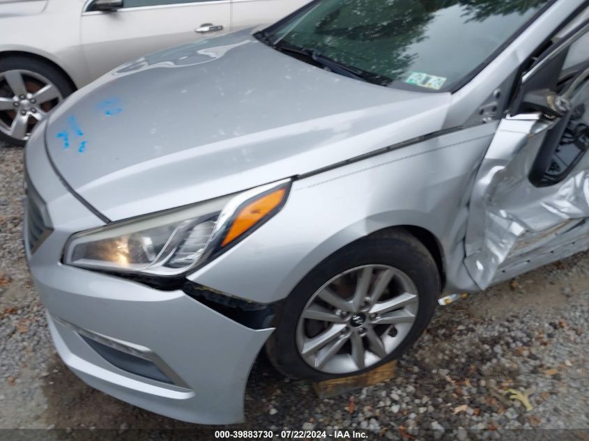 2015 Hyundai Sonata Se VIN: 5NPE24AF8FH045130 Lot: 39883730