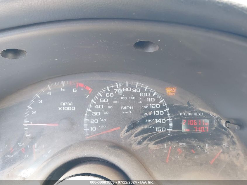 2002 Chevrolet Camaro Z28 VIN: 2G1FP22G722149088 Lot: 39883809