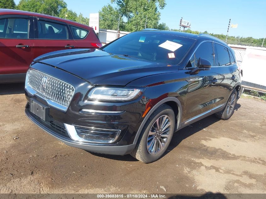 2019 Lincoln Nautilus Select VIN: 2LMPJ8K90KBL14173 Lot: 39883815