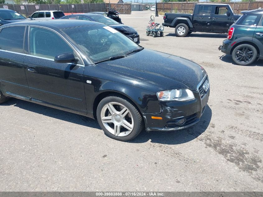 2008 Audi A4 2.0T VIN: WAUAF78E58A005290 Lot: 39883888