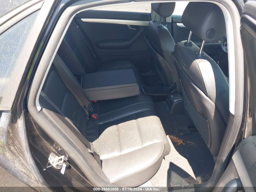 2008 Audi A4 2.0T VIN: WAUAF78E58A005290 Lot: 39883888