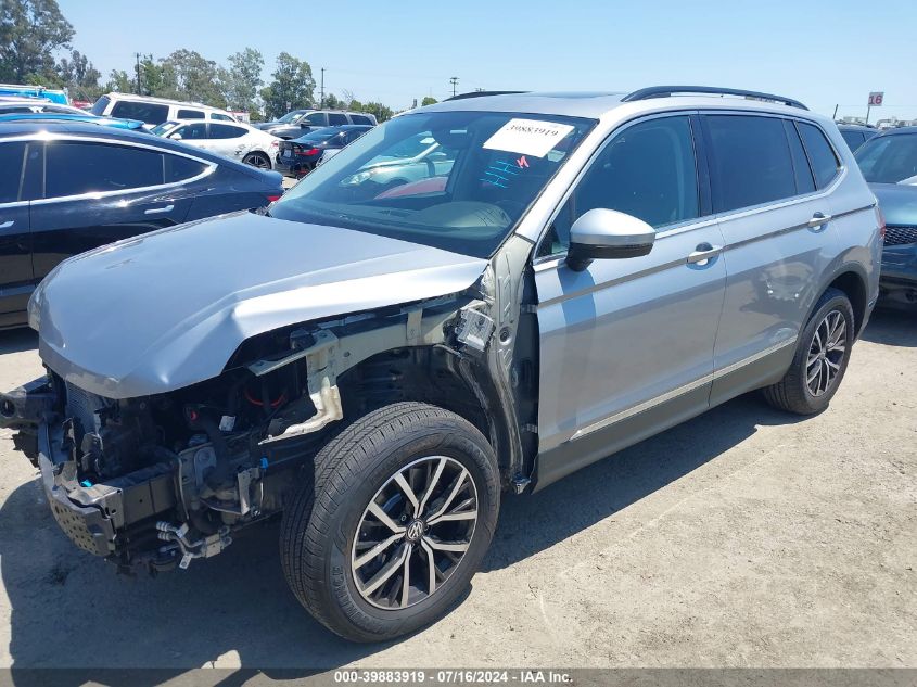 2021 Volkswagen Tiguan 2.0T Se/2.0T Se R-Line Black/2.0T Sel VIN: 3VV2B7AX0MM057536 Lot: 39883919