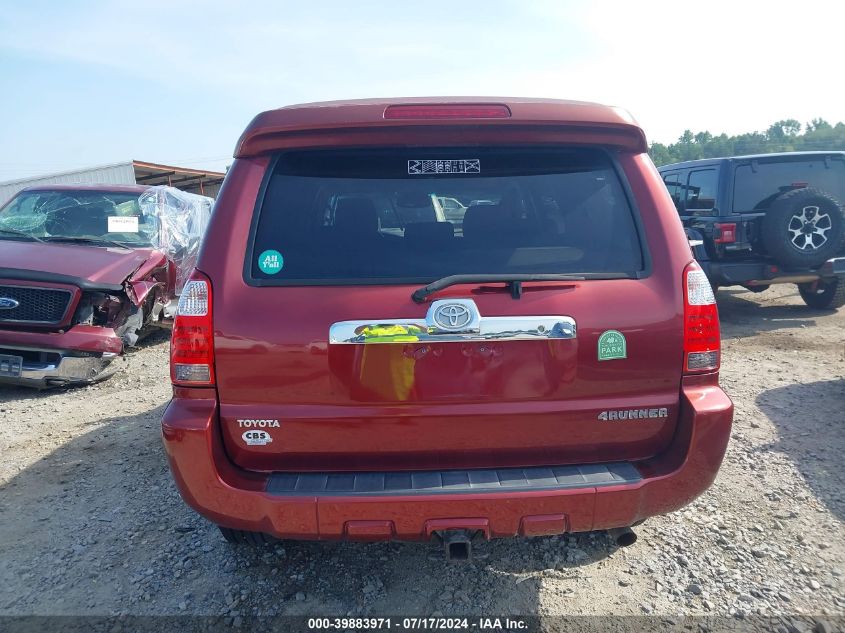 2006 Toyota 4Runner Sr5/Sport VIN: JTEZU14R368049502 Lot: 39883971