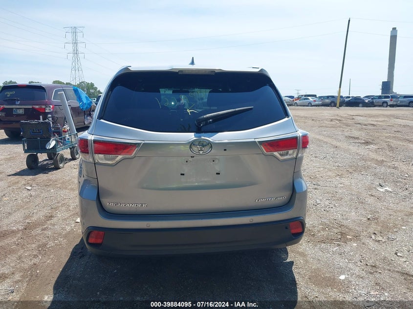 2015 TOYOTA HIGHLANDER LIMITED V6 - 5TDDKRFH4FS121990