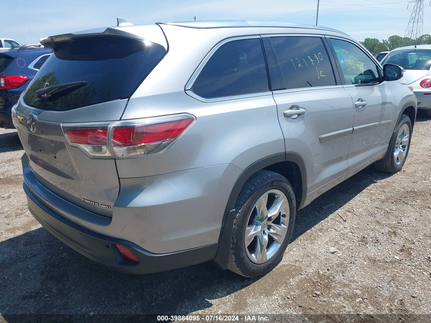 2015 TOYOTA HIGHLANDER LIMITED V6 - 5TDDKRFH4FS121990