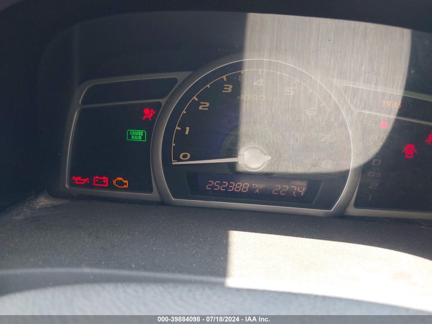 2009 Honda Civic Lx VIN: 1HGFA16509L012453 Lot: 39884098