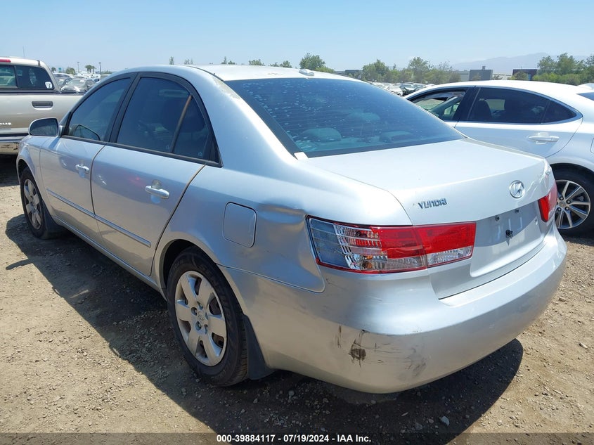2008 Hyundai Sonata Gls VIN: 5NPET46CX8H386365 Lot: 39884117