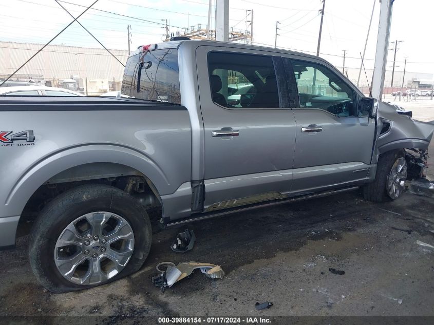 2022 Ford F-150 Platinum VIN: 1FTFW1ED0NFA16309 Lot: 39884154