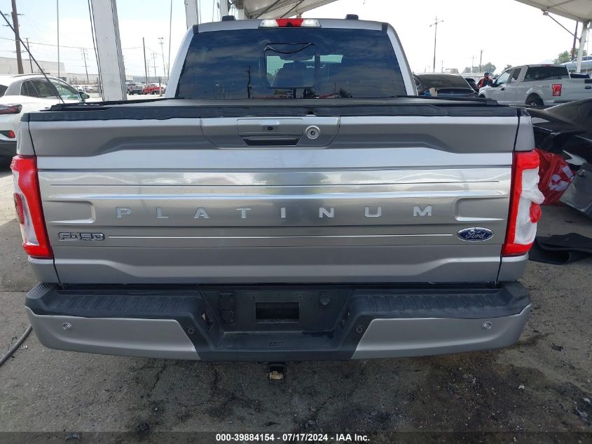 2022 Ford F-150 Platinum VIN: 1FTFW1ED0NFA16309 Lot: 39884154