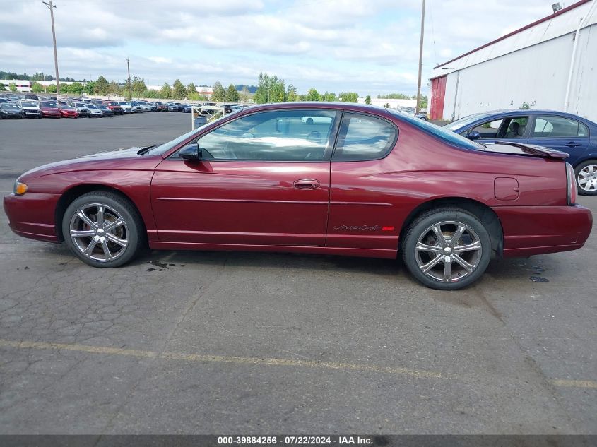 2000 Chevrolet Monte Carlo Ss VIN: 2G1WX12K5Y9358408 Lot: 39884256