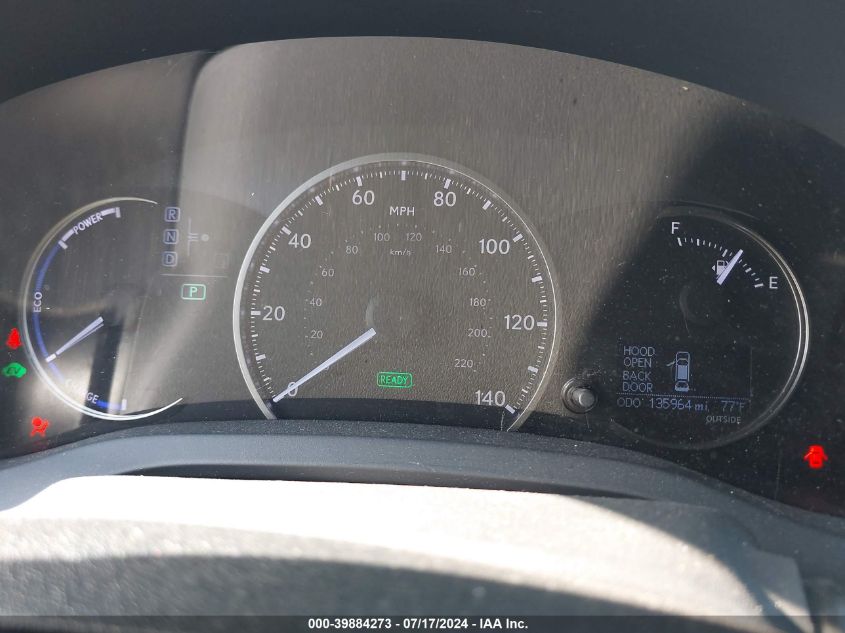 2015 Lexus Ct 200H 200 VIN: JTHKD5BH4F2236563 Lot: 39884273