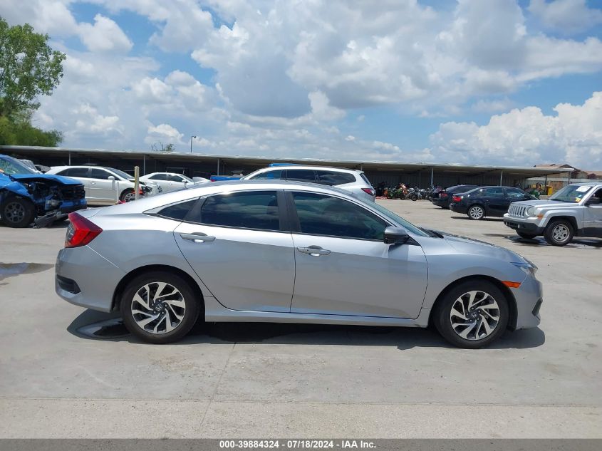 2018 Honda Civic Ex VIN: 2HGFC2F78JH606551 Lot: 39884324