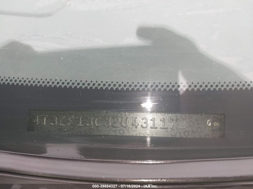 2002 Toyota Sienna Le VIN: 4T3ZF13C32U431173 Lot: 39884327