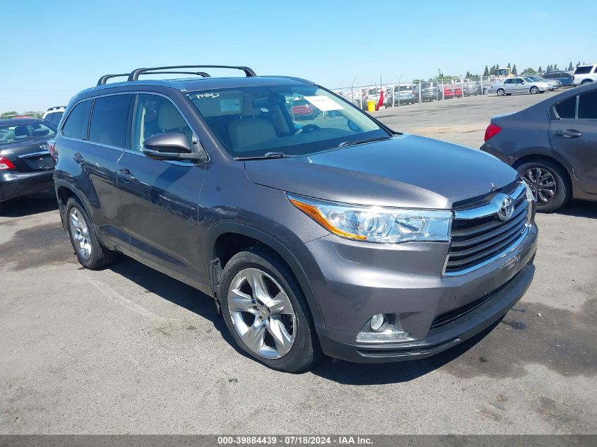 2015 TOYOTA HIGHLANDER LIMITED V6 - 5TDDKRFH4FS110021