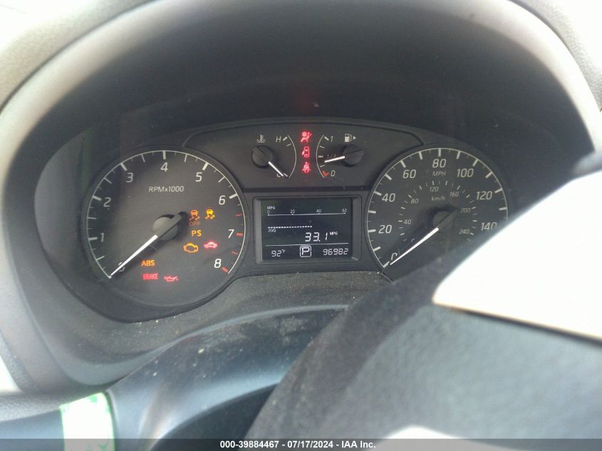 2016 Nissan Sentra S VIN: 3N1AB7APXGY297686 Lot: 39884467