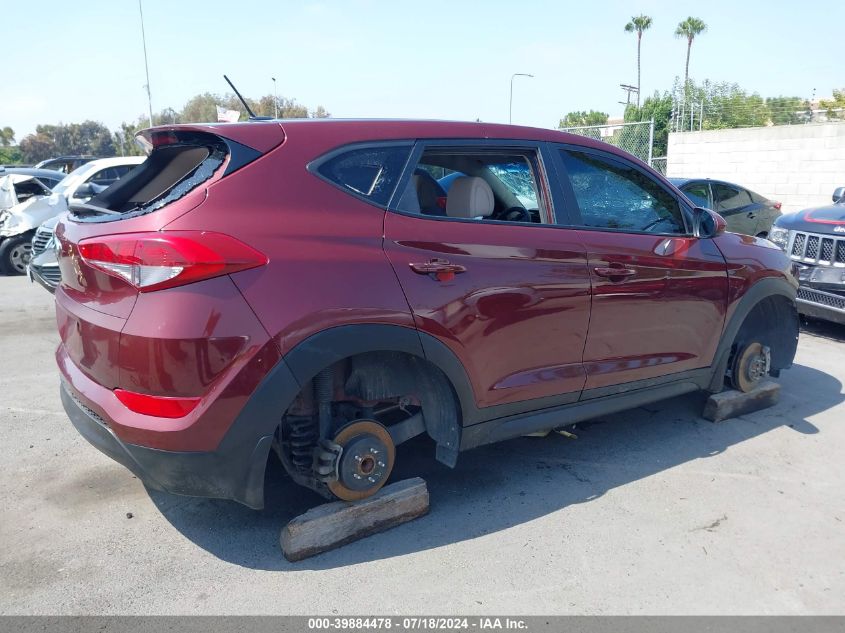 2016 Hyundai Tucson Se VIN: KM8J23A47GU122189 Lot: 39884478
