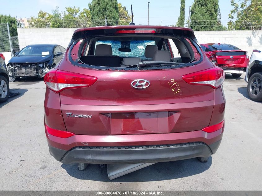 2016 Hyundai Tucson Se VIN: KM8J23A47GU122189 Lot: 39884478