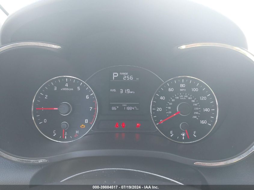 2017 Kia Forte Lx VIN: 3KPFK4A79HE122785 Lot: 39884517