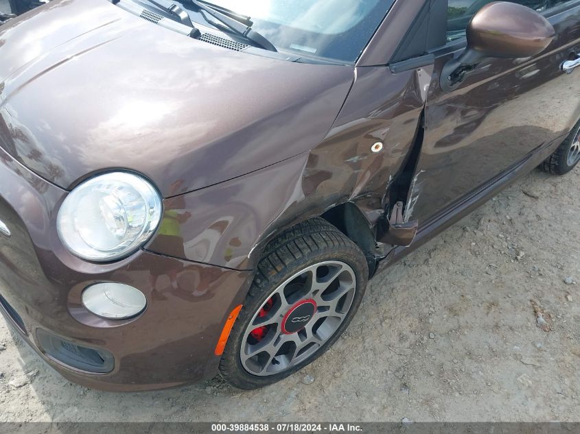 2013 Fiat 500 Sport VIN: 3C3CFFBR1DT684385 Lot: 39884538