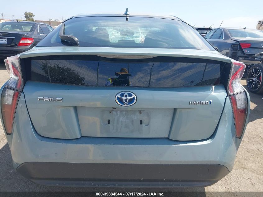 2016 Toyota Prius Two VIN: JTDKBRFU4G3513052 Lot: 39884544