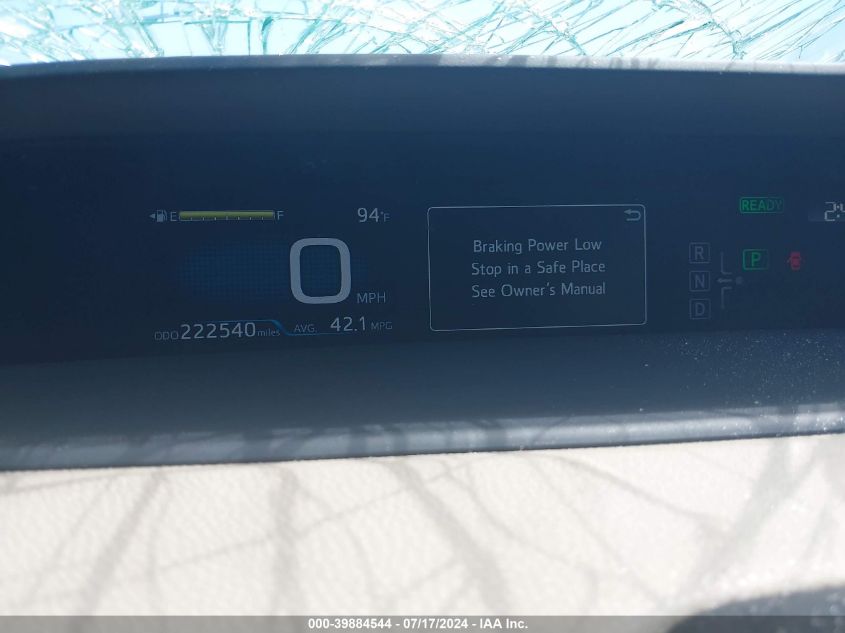 2016 Toyota Prius Two VIN: JTDKBRFU4G3513052 Lot: 39884544