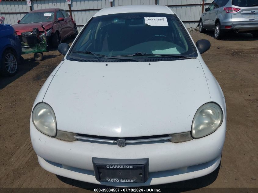 2000 Dodge Neon Highline VIN: 1B3ES46C8YD552554 Lot: 39884557