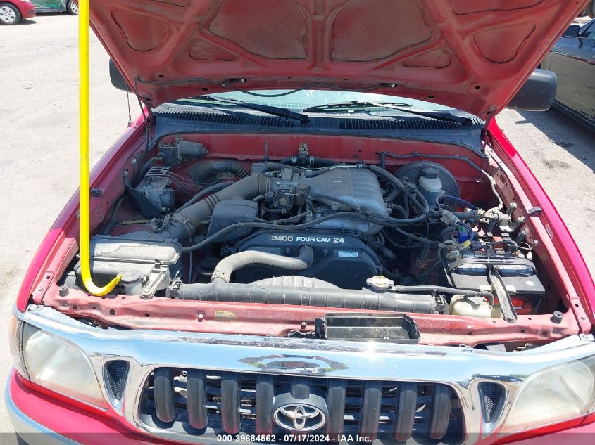 2004 Toyota Tacoma Xtracab Prerunner VIN: 5TESN92N44Z365438 Lot: 39884562