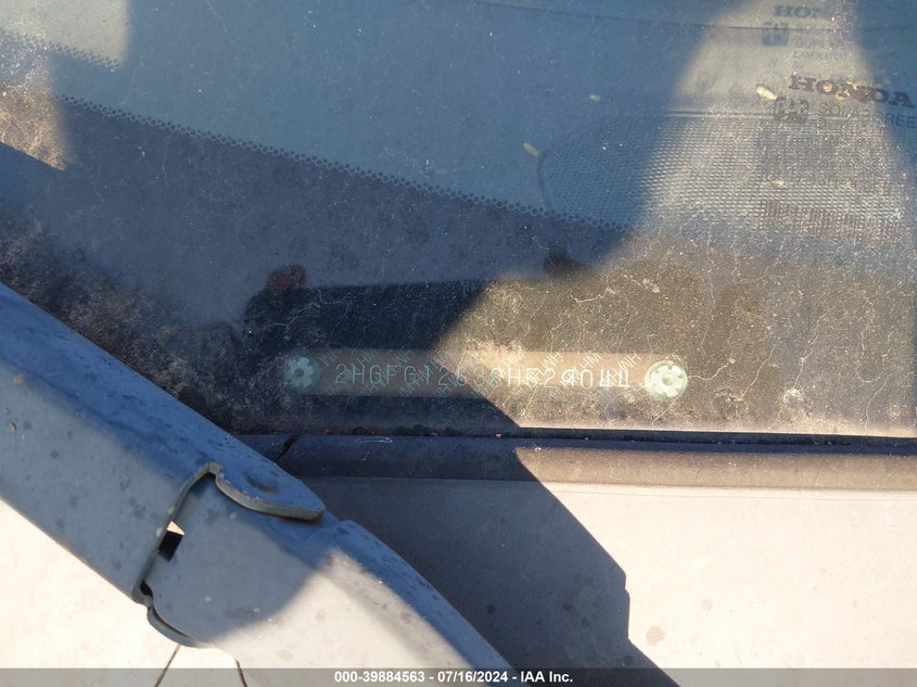 2008 Honda Civic Lx VIN: 2HGFG12638H529044 Lot: 39884563