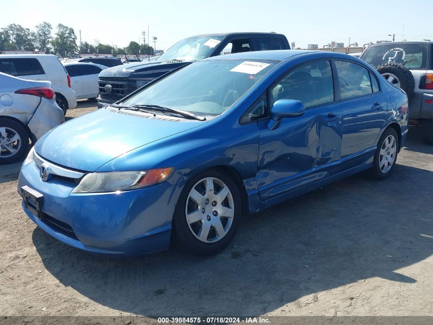 2008 Honda Civic Lx VIN: JHMFA16518S001625 Lot: 39884575