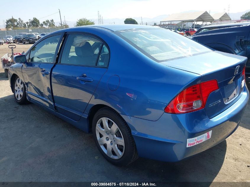 2008 Honda Civic Lx VIN: JHMFA16518S001625 Lot: 39884575