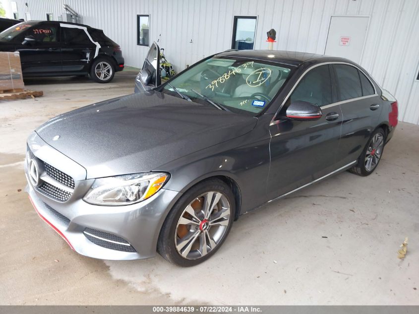 55SWF4JB3HU183485 2017 MERCEDES-BENZ C CLASS - Image 2