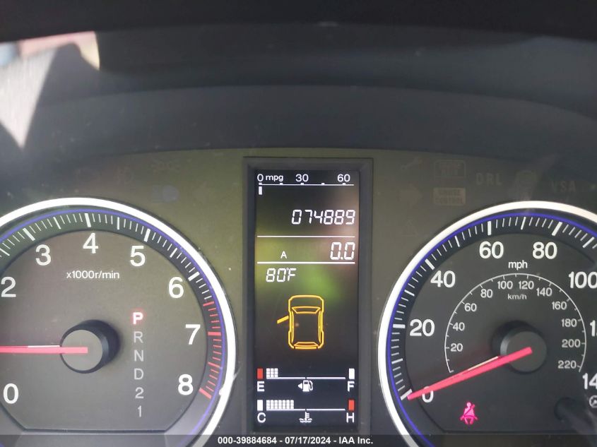 2009 Honda Cr-V Ex-L VIN: 5J6RE387X9L025246 Lot: 39884684