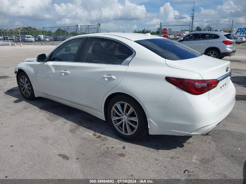 2021 Infiniti Q50 Pure VIN: JN1EV7AP2MM704360 Lot: 39884692