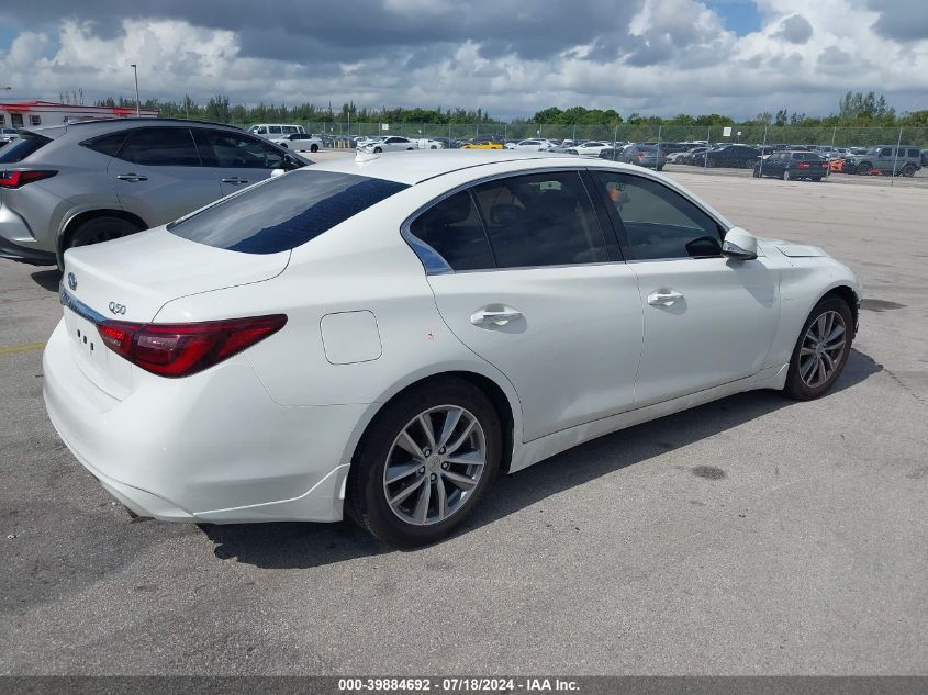 2021 Infiniti Q50 Pure VIN: JN1EV7AP2MM704360 Lot: 39884692