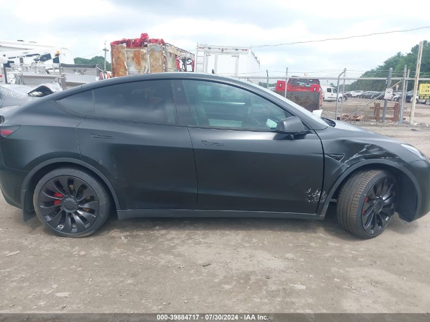 2021 Tesla Model Y Performance Dual Motor All-Wheel Drive VIN: 5YJYGDEF1MF302486 Lot: 39884717