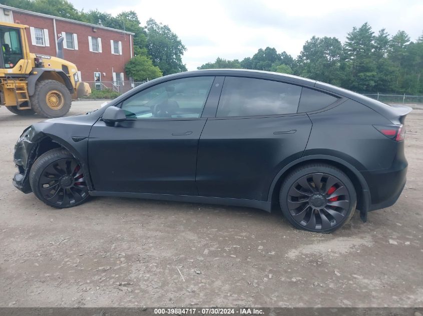 2021 Tesla Model Y Performance Dual Motor All-Wheel Drive VIN: 5YJYGDEF1MF302486 Lot: 39884717