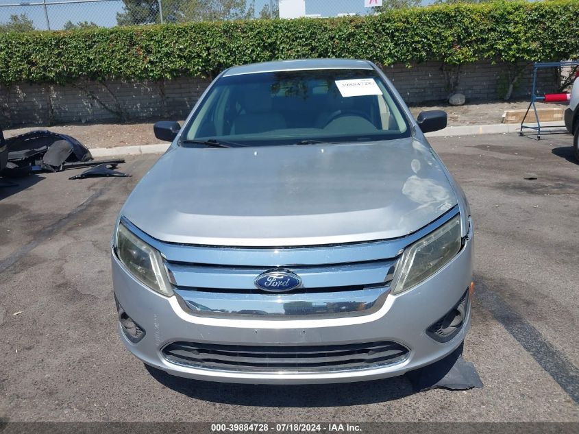 2012 Ford Fusion S VIN: 3FAHP0GA7CR212188 Lot: 39884728