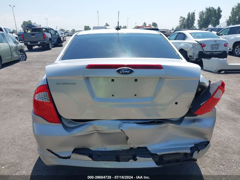 2012 Ford Fusion S VIN: 3FAHP0GA7CR212188 Lot: 39884728