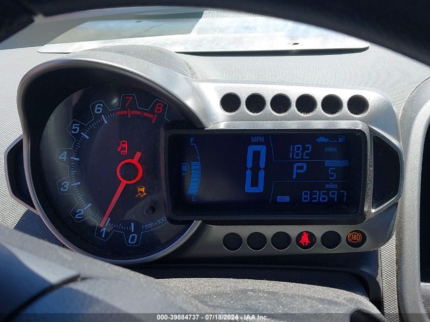 2012 Chevrolet Sonic 2Lt VIN: 1G1JC5SH3C4161749 Lot: 39884737