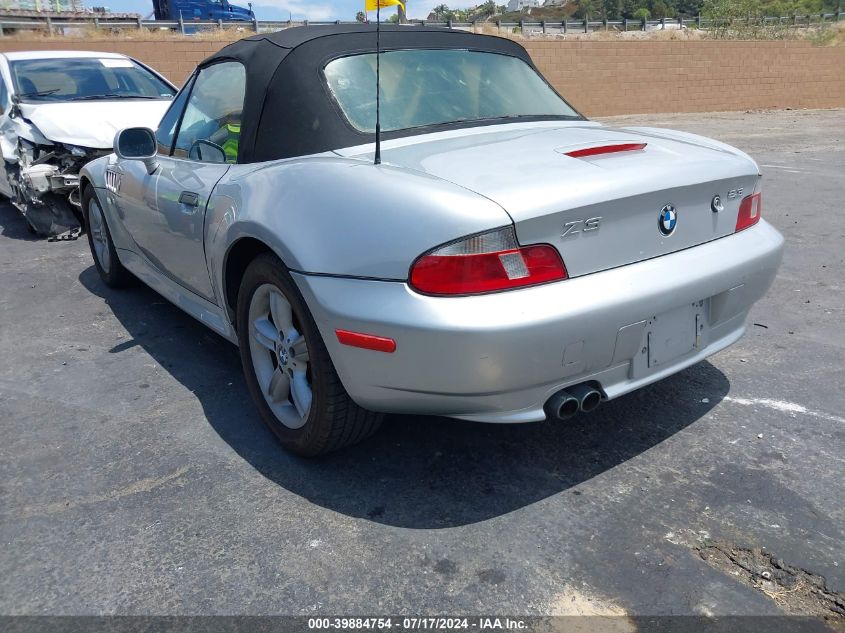 2000 BMW Z3 2.3 VIN: 4USCH934XYLG05014 Lot: 39884754