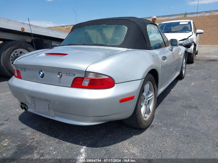 2000 BMW Z3 2.3 VIN: 4USCH934XYLG05014 Lot: 39884754