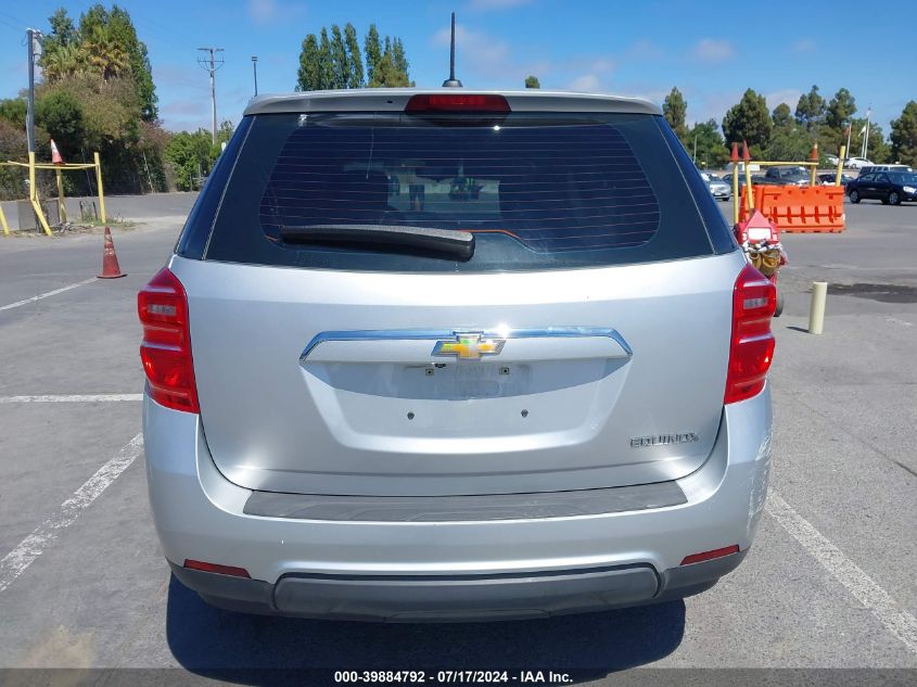 2016 Chevrolet Equinox Ls VIN: 2GNALBEK8G1132656 Lot: 39884792