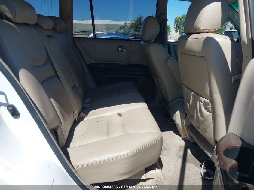 2003 Toyota Highlander Limited V6 VIN: JTEHF21A830102487 Lot: 39884806