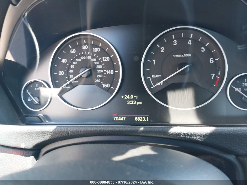 2014 BMW 320I VIN: WBA3B1C59EK133238 Lot: 39884833