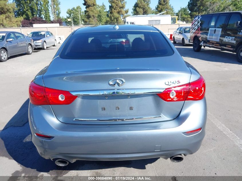 2016 Infiniti Q50 3.0T Red Sport 400 VIN: JN1FV7AP1GM421182 Lot: 39884890