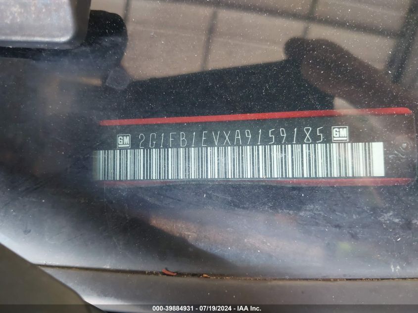 2010 Chevrolet Camaro 1Lt VIN: 2G1FB1EVXA9159185 Lot: 39884931